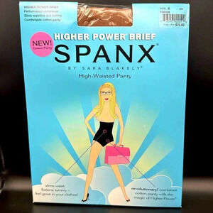 SPANX Higher Power Brief Performance Shaping Shapewear Underwear NWT Cocoa - A